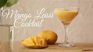 Easy to make refreshing Mango Lassi Rum Cocktail
