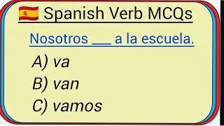 🧠 Spanish Verbs Quiz | Easy MCQ for Beginners 🇪🇸