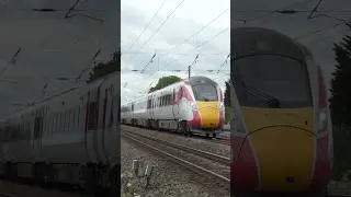 Azuma passing crossing #trains #lner #azuma #trainsatspeed #railway #trainspotting #trainvideos