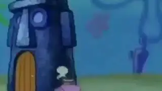 Squidward drives into his house with Plants vs Zombies Victory Music // MEME