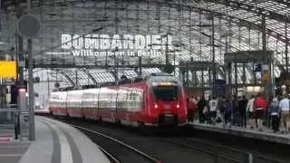DBドイツ鉄道442型 ベルリン中央駅到着