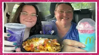 Taco Bell Baja Midnight, Cheesy Melt & Chipotle Ranch Grilled Steak Burrito And McDonaldLand Shake!