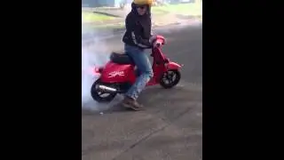 ScooterSwapShops honda spree dio burnout