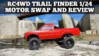Rc4wd Trail Finder 2 1/24 N30 motor swap and honest review