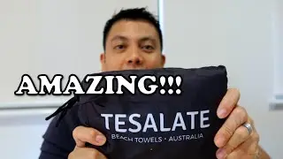 TESALATE AUSTRALIA BEACH TOWEL UNBOXING AND PRODUCT REVIEW | PROMOTIONAL MATERIAL HAUL