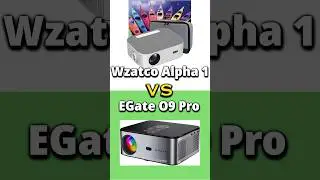 WZATCO Alpha 1 vs Egate O9 Pro!!! #ledprojector #hdprojector #technology #smartprojector