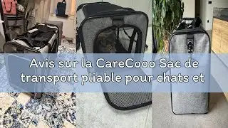 Avis sur la CareCooo Sac de transport pliable pour chats et petits chiens jusqu'&agrave; 10 kg &ndash; Sac de tra