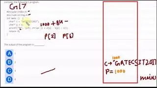 Programming : GATE 2017 CS/IT PREVIOUS YEAR SOLUTION
