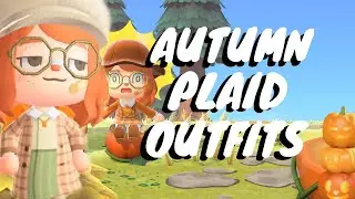 COTTAGECORE AUTUMN PLAID OUTFITS in ACNH! // Animal Crossing: New Horizons Pro Designs and QR Codes