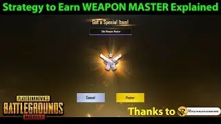 MORE EASILY Earn The WEAPON MASTER Achievement With This Strategy | PUBG Mobile