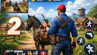 OPEN WORLD VILLAGE GAMEPLAY EPISODE 2 😱 | GUN & HORSE ACTION