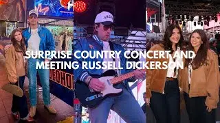 Surprise Country Concert in Times Square NYC & Meeting Russell Dickerson