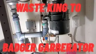 Waste King to Badger garbage disposal install