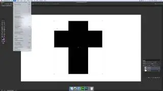 How to create a basic cross custom shape in Photoshop  tutorial