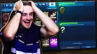 I FINALLY GOT THIS SUPER VALUABLE AND RARE ITEM IN ROCKET LEAGUE! [Traded Black Dieci for it!]