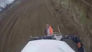 Derek Sheils on board sandy valley (sand track)