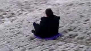 MZHOLLYWOOD GOES DOWN A BIGGER HILL- SLEDDING AND OTHER WIPEOUTS