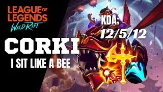 HARD MATCH WITH GRANDMASTER CORKI | WILD RIFT | SEASON 8 | BOT LANE GAMEPLAY (BUILD & RUNES)