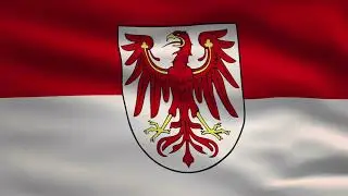 Brandenburg State Flag Animation Germany | 4k | Flags of the World