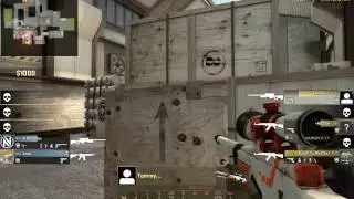 1v2 AWP Kill T-side Cache