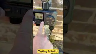 Testing water timer, complete failure 😳