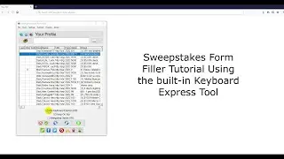 How to Use the Sweepstakes Form Filler using the built in Keyboard Express