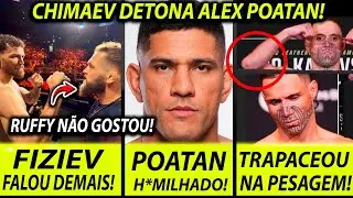 ATITUDE BIZARRA!🚨 ALEX POATAN &Eacute; DETONADO por CHIMAEV! RUFFY RESPONDE FIZIEV AP&Oacute;S ENCARADA no UFC 325