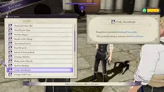 Fire Emblem Three Houses - Give Lost Item Thunderbrand Replica To Caspar Switch Gameplay (2019)