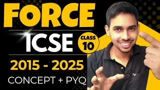 Force Chapter | ICSE Class 10 Physics PYQs 2015–2025 with Concepts | 2026 Board Must Watch!