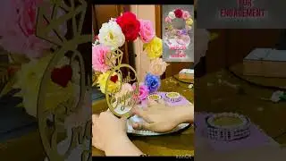Ring platter for engagement/ wedding ring platter/ latest design of ring ceremony platter 