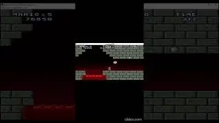 MF - Advance Edition:Mario jumping over lava to the next land vid 2. #shorts #mario #lava #castle