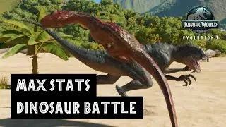Max Stats Dinosaur Battle | Jurassic World Evolution 3