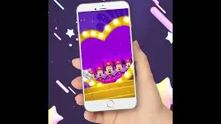 minnie mouse kid's birthday animated video invitation