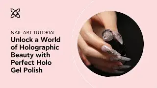 BLUESKY Holographic Beauty Nail Design with Perfect Holo Gel Polish