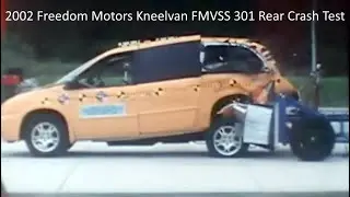 2002 Freedom Motors Kneelvan (Dodge Grand Caravan) FMVSS 301 Rear Crash Test (50 Mph)