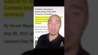Cardano Partners With Dish Netowrk and Chainlink! (Cardano Summit 2021)