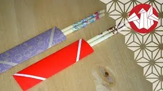Tuto Origami - Etui à baguettes (Porta Hashi) [Senbazuru]