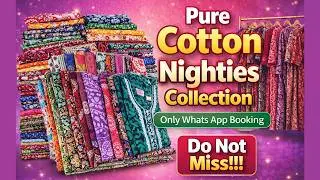 Summer Collections XXL, 3XL Jothi Cotton Nighty✨Mirror Work/Batik/Tye&dye #nightycollection #nighty