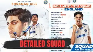 India vs England Test Series 2025: Shubman Gill to Captain Young Indian Squad