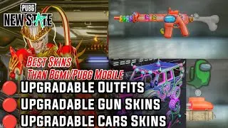 PUBG:New State Mobile All Upgradable Outfits, Gun Skins and Vehicles Show