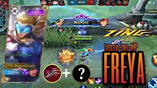 LIFESTEAL + CRIT OP FREYA??🤫 GOD OF FIGHTER [Freya]  BUILD GUIDE 2022 ~MLBB