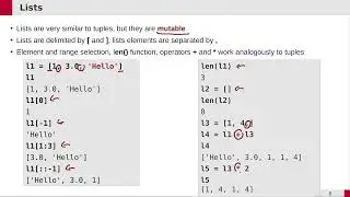 SciPro Python 2024: 04 - Tuples and lists