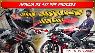 Aprila RS 457 PPF Process in Tamil | The Bling Detailing Studio