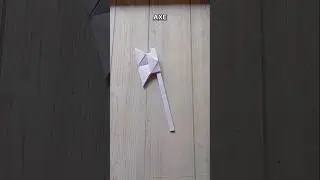 AXE ORIGAMI TUTORIAL| WEAPON PAPER CRAFT STEP BY STEP FOLDING|