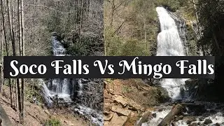 SOCO FALLS VS MINGO FALLS | Springtime in the Smokies Series #1 | Things to do in the Smoky Mtns
