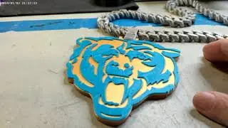 32 ENDER 3 Classic Printer. Bears Logo and Chain. NO PAUSING the printer.