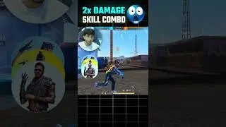 New Secret 200% High Damage Character Skill Combination for CS Rank 🔥🤫 Free Fire #shorts