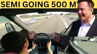 JUST IN! The Famous Tesla Semi Driving 500 Miles, Fully Loaded, on a Single Charge