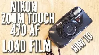 Nikon Zoom Touch 470 AF - How To Load Film (And Rewind)