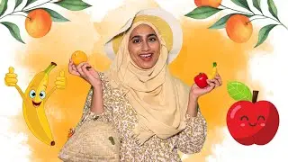 Learn Fruits with Aunty Arwa | Fruits song | پھلوں کے نام | English/Urdu | Toddler talk | Fruit Name